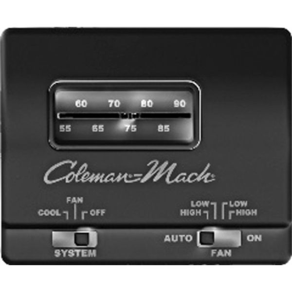 73303861 Cool Only Analog Thermostat, Black