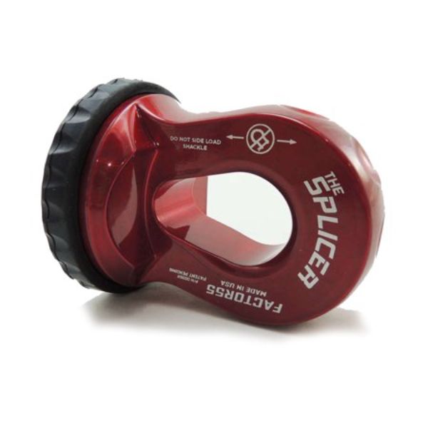 35201 Splicer 0.37-0.5 Synthetic Rope Splice-on Shackle Mount - Red