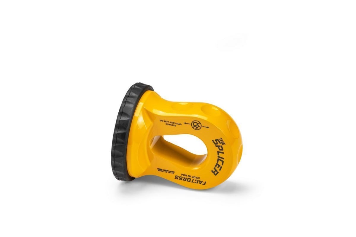 0.38-0.5 in. Splicer Synthetic Rope Shackle - Yellow