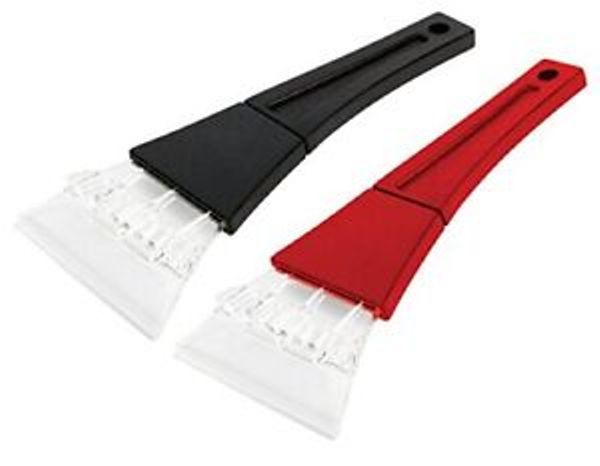 W9197 Ice Scraper & Snow Brush - Black & Red