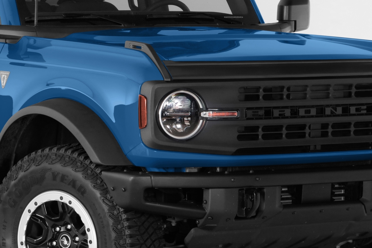 Picture of GT Styling GT2261C Headlight Covers Fits for 2021-2023 Ford Bronco - Clear - 2 Piece