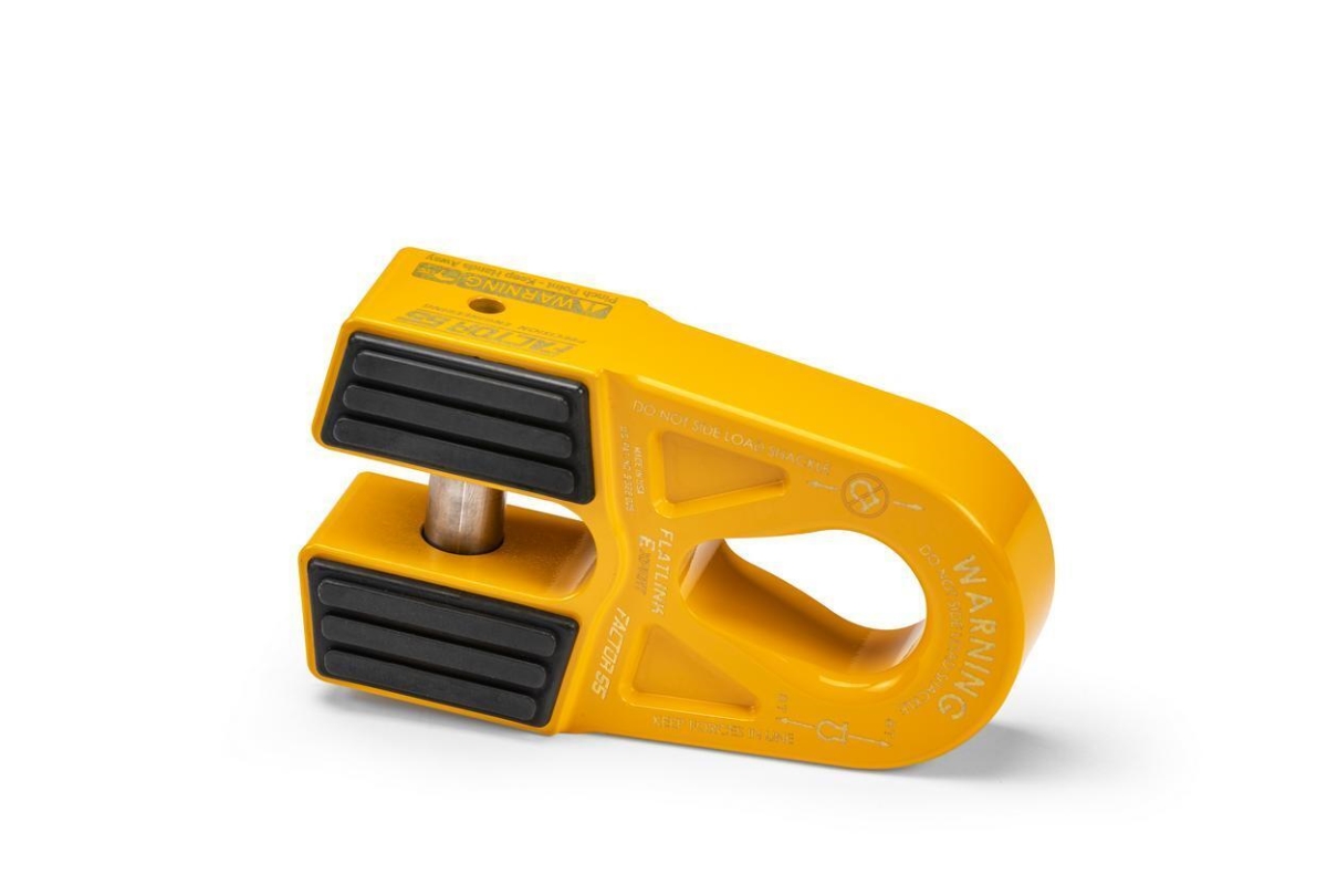 8003 Flatlink E Expert Winch Shackle Mount, Yellow