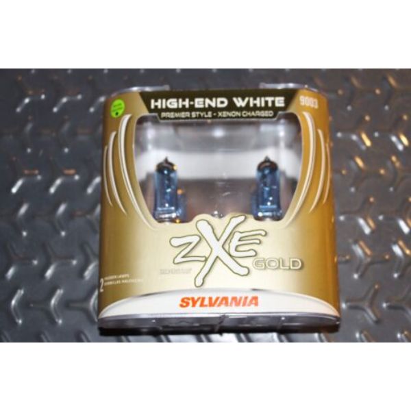 30738  Silverstar ZXE Gold 9003 Headlight Bulbs New - Blue, Gold & White