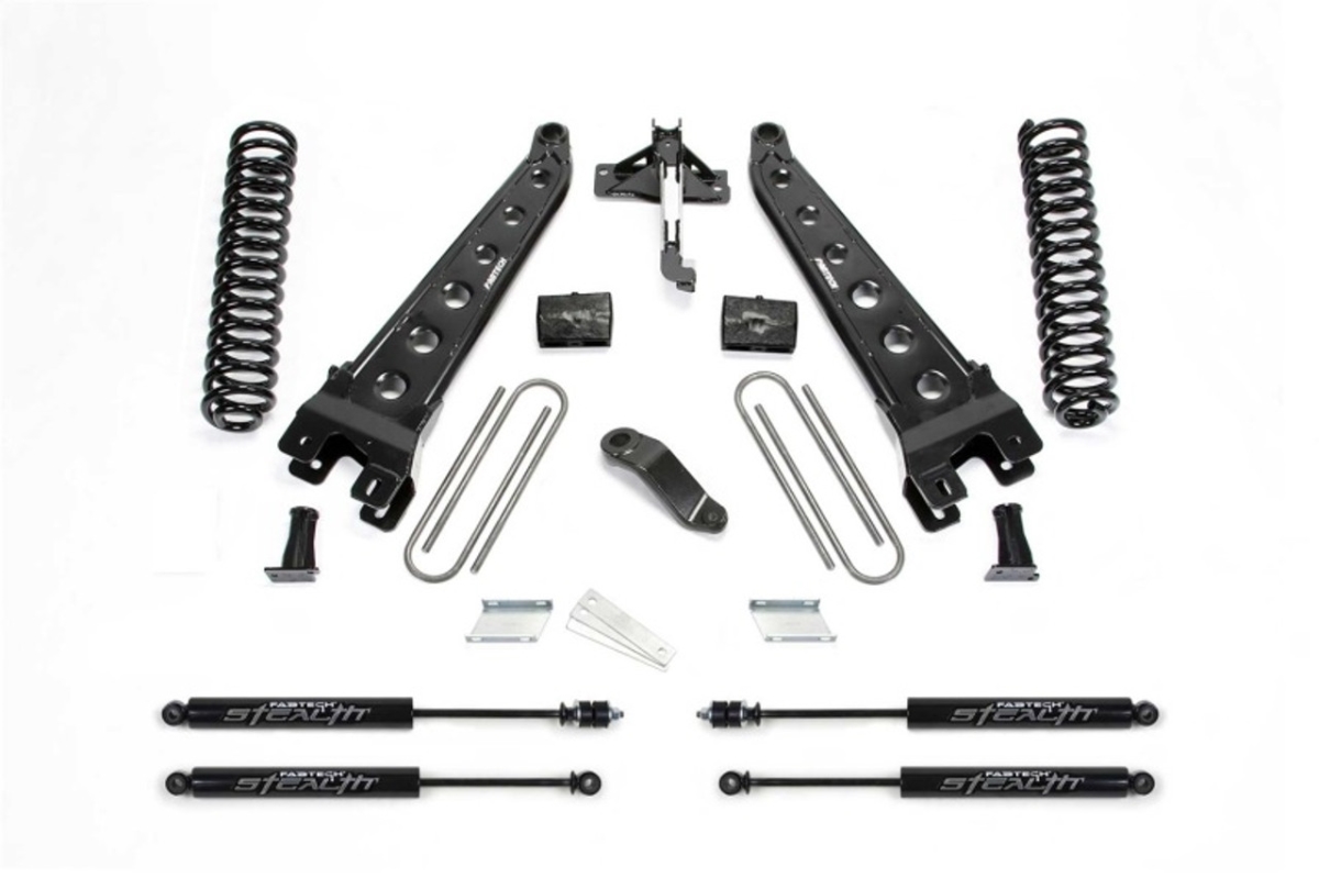 K2335M 6 in. Radius Arm Coilover System with Coils & Stealth for 2019-2020 Ford F450-F550 4WD Diesel