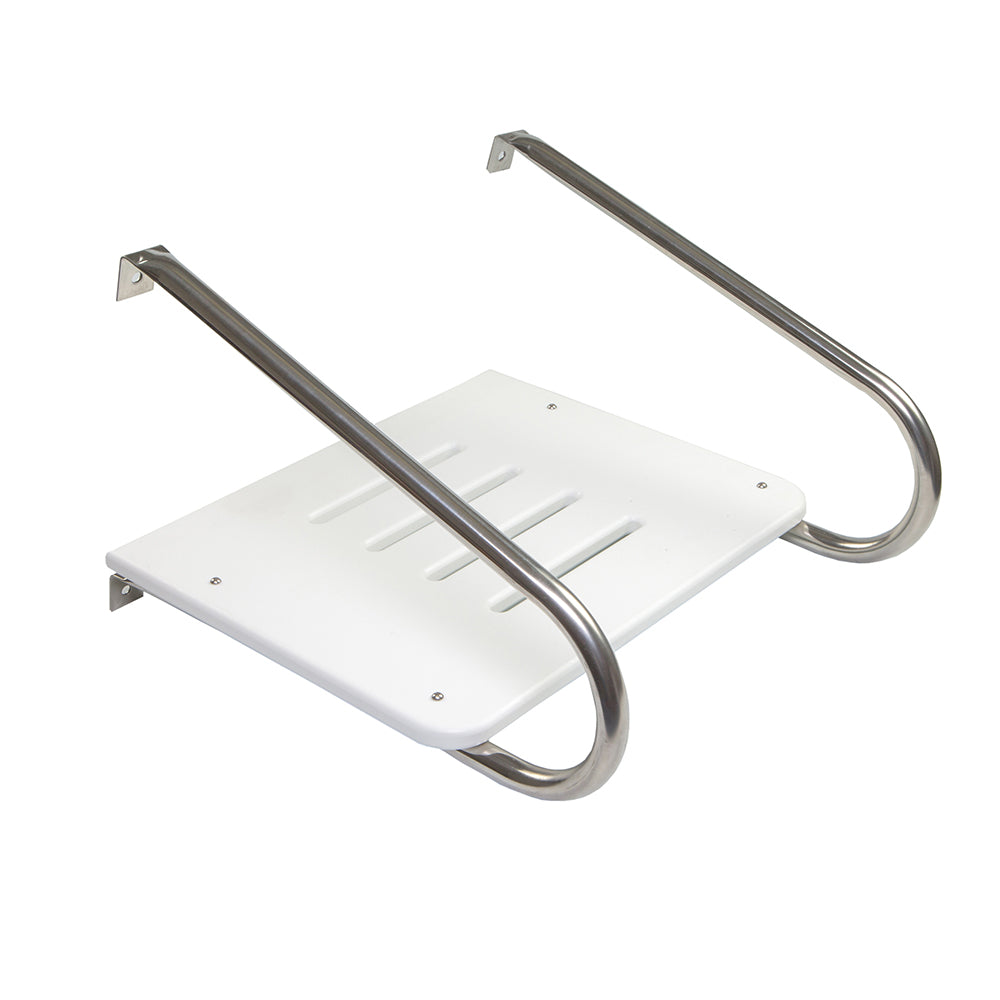 Whitecap Poly Swim Platform with Mounting Hardware for Boats with Inboard/Outboard Motor | by West Marine