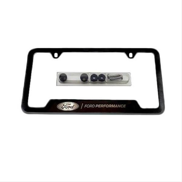1828SS304B Stainless Steel  Performance License Plate Frame - Black