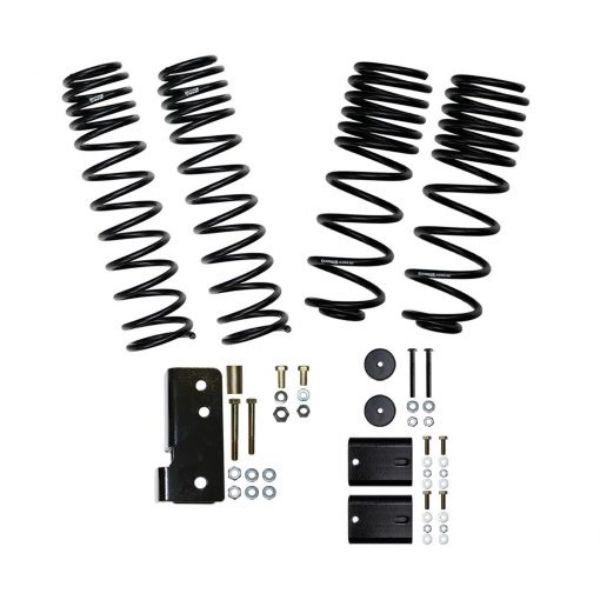 JK20BLT 2 in. Component Box with Dual Rate Long Travel Coil Springs, Bump Stop Spacers & Rear Track Bar Bracket