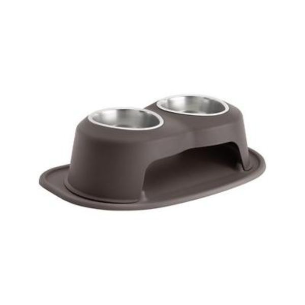 Picture of Weathertech HC3206DBDB 6 in. 32 oz Double High Stainless Steel Pet Bowl&#44; Dark Brown