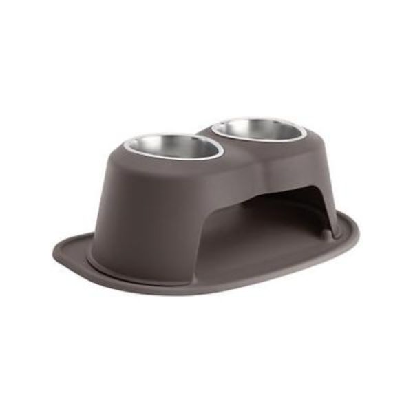 Picture of Weathertech HC3208DBDB 8 in. 32 oz Double High Stainless Steel Pet Bowl&#44; Dark Brown