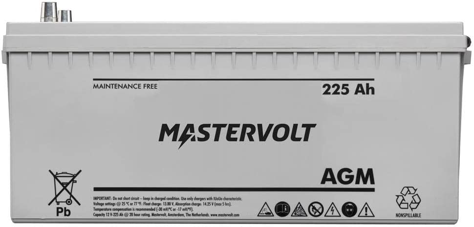 62002250 12V 225 Ah AGM Battery -  Mastervolt, M4V-62002250