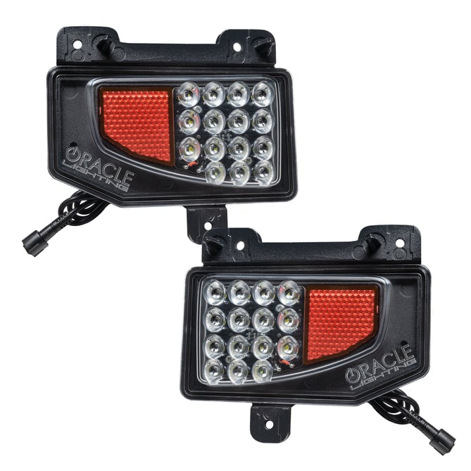 5878504 Rear Bumper LED Reverse Lights for 2020-2021 Jeep Gladiator JT, Balck