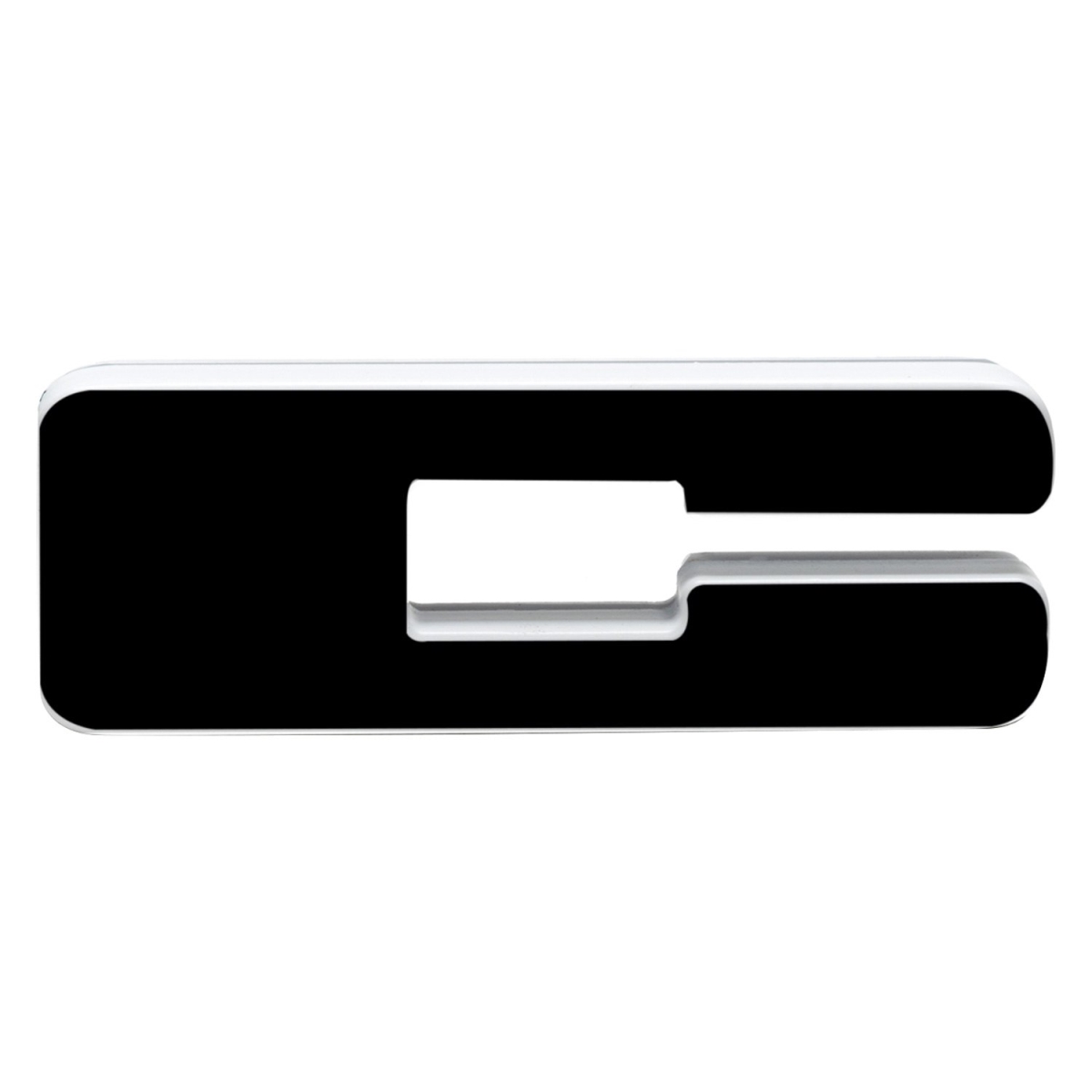 3141C001 Matte Black LED Illuminated Letter Badge