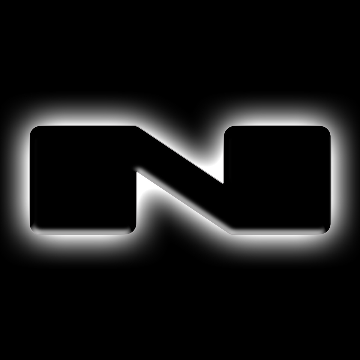 3141N001 LED Letter Badges, Matte Black