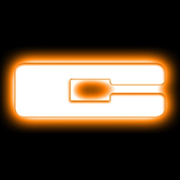 3140C005 Matte Black LED Letter Badges - C