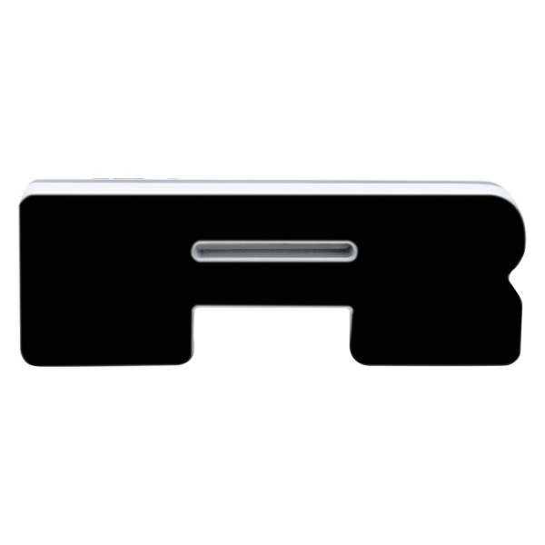 3141R005 LED Illuminated Letter Badge, Matte White - Letter R