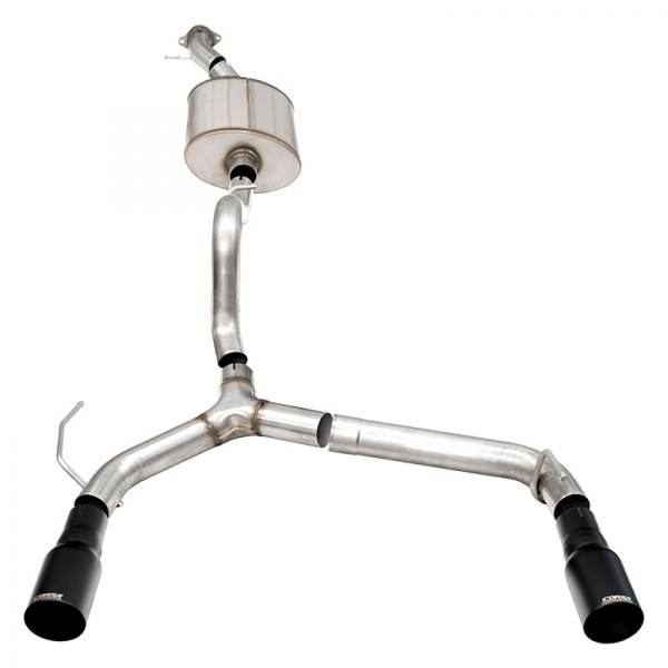 Corsa 21208BPC 2.75 in. Sport 304 SS Cat-Back Exhaust System with Split Rear Exit