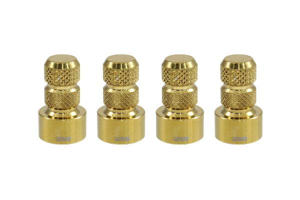 WVC002CG Gold Billet Aluminum Cap, Set of 4