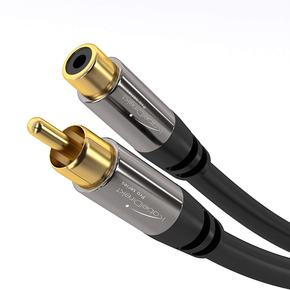 RCA1 RCA Extension Cable wiith Positive  Negative