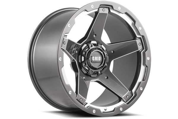 417952B187 17 x 9.0 in. 5 x 127 & 139.7 Bolt Pattern -12 Offset 87.1 Centerbore GD04 Matte Black Wheel