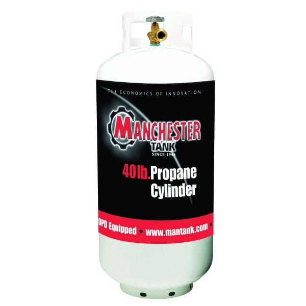 1220TCTH4 40 lbs DOT & TC OPD Vertical Cylinder - White