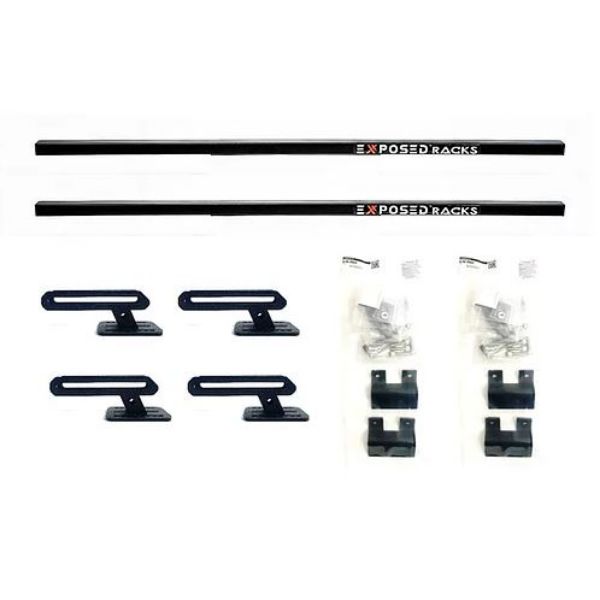 8008660BK 40 in. Solid Black B100-Z176 Crossbars, Set of 2