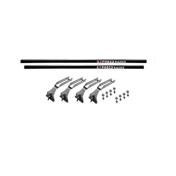 8009666BK 51 in. Solid Black B100-Z126 Cross Bars, Set of 2