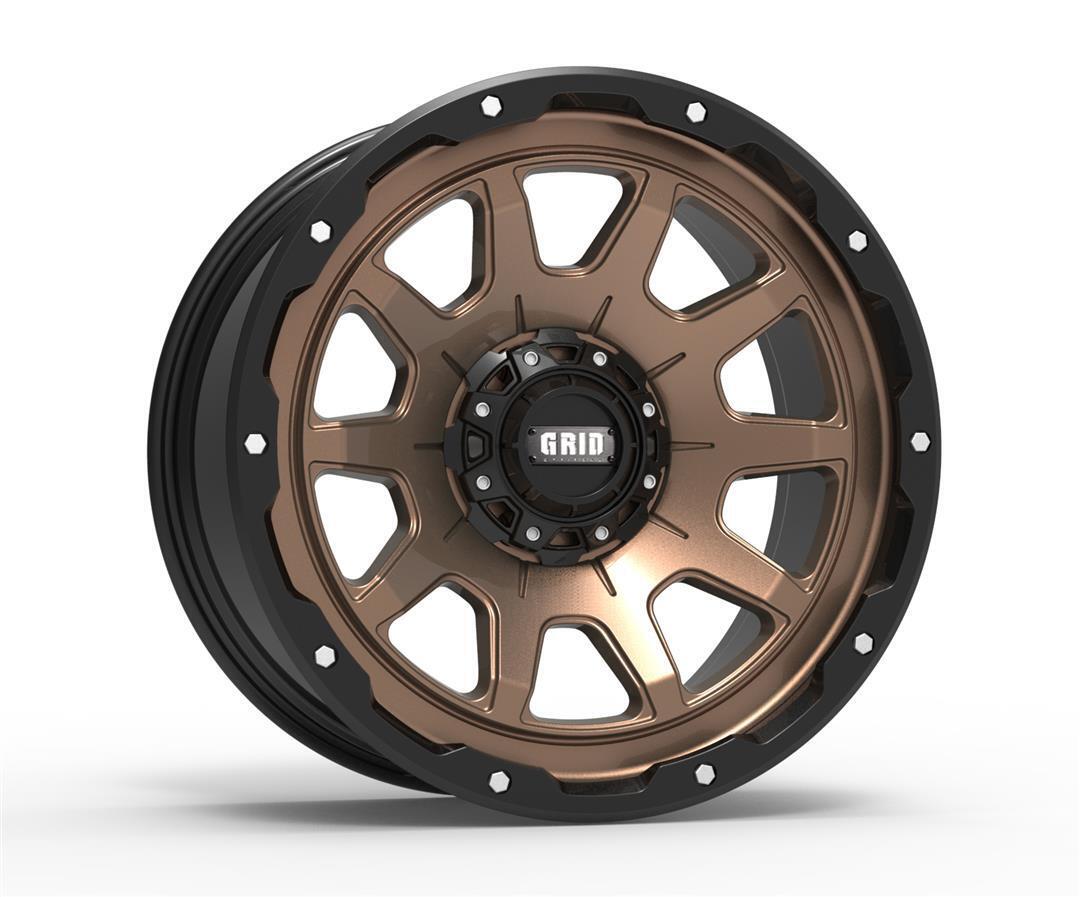 E2962Y178 20 x 9.0 GD15 6 x 120 Bolt Pattern -12 Offset 78.1 Bore Matte Bronze Wheel