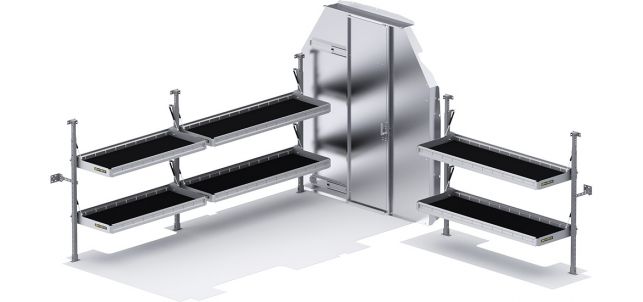 51TRHS Folding Shelves Pack for 2014-2023 Ford Transit-150