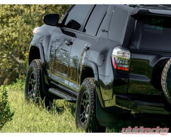 CR2684 LED Step Edition Bolt On Rock Sliders Kick Out Powder Coat Bedliner for 2010-2021 Toyota 4Runner