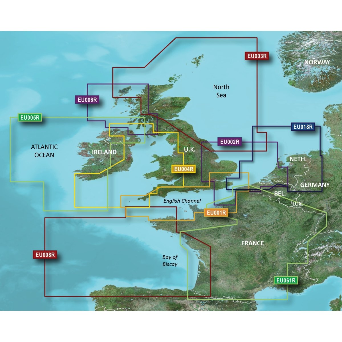 Picture of Garmin Carto 010C110420 Microsd & SD Card France Inland Waters Format Electronic Chart for HXEU061R