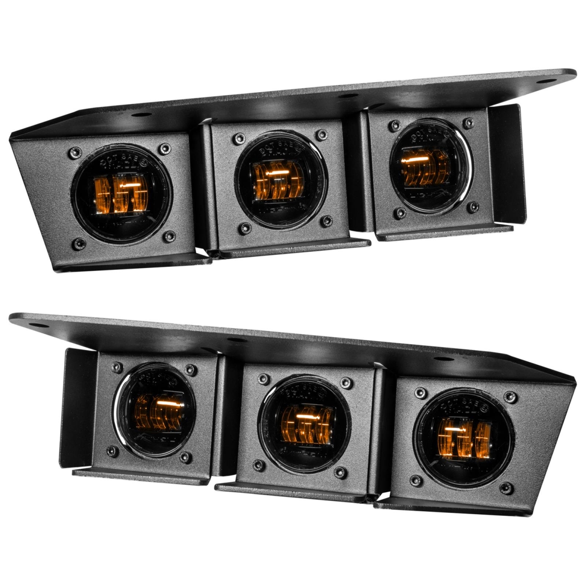 Oracle Lighting 2021-2024 Ford Bronco Triple LED Fog Light Kit for Steel Bumper (5890-001, 5890-005, 5890-006) (213292)