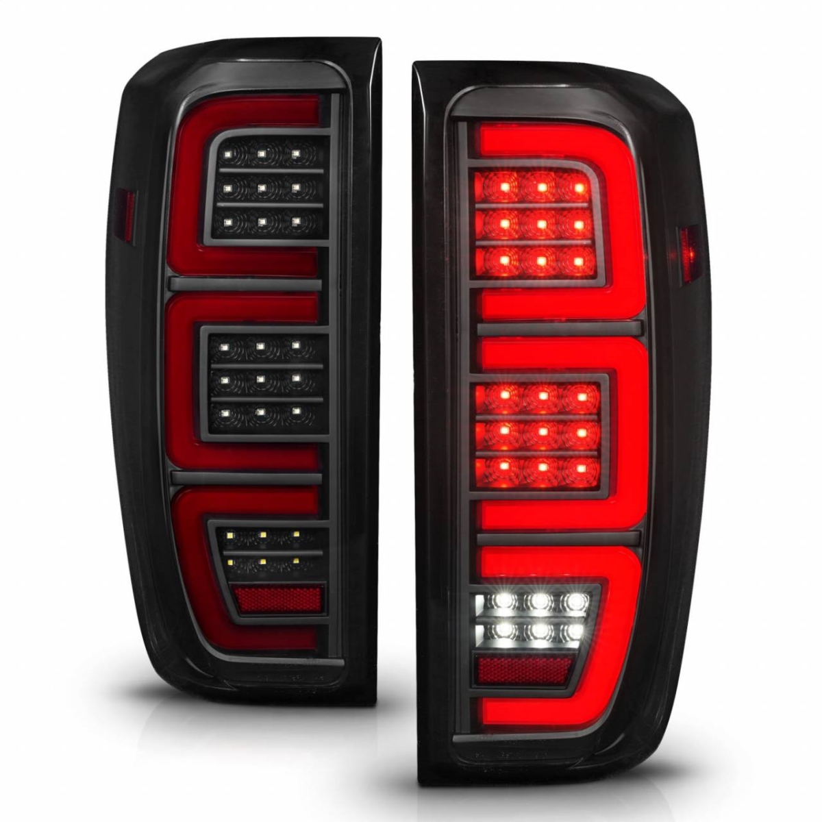311460 Full LED Tail Light Assembly for 2023 GMC Sierra 1500, Smoke Lens & Black Housing