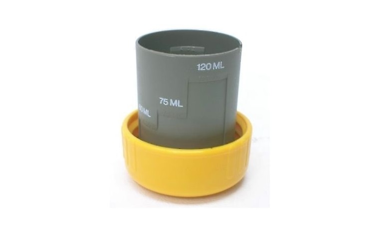 2581078  Cassette Toilet Measuring Dump Cup, Yellow