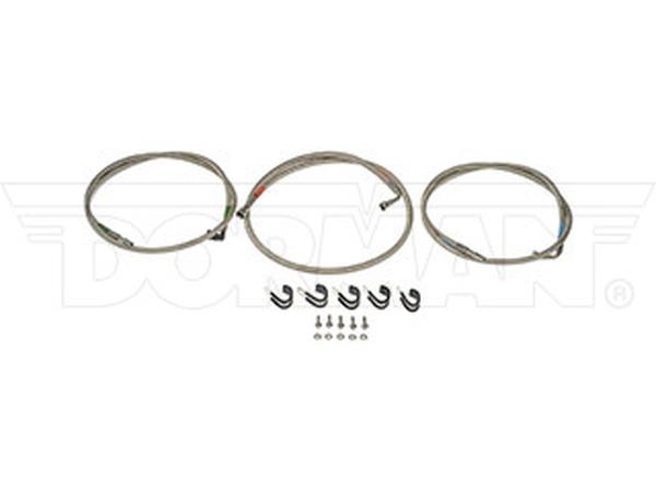819001 Stainless Steel Braided Fuel Line for 2005 Buick Rendezvous, Silver