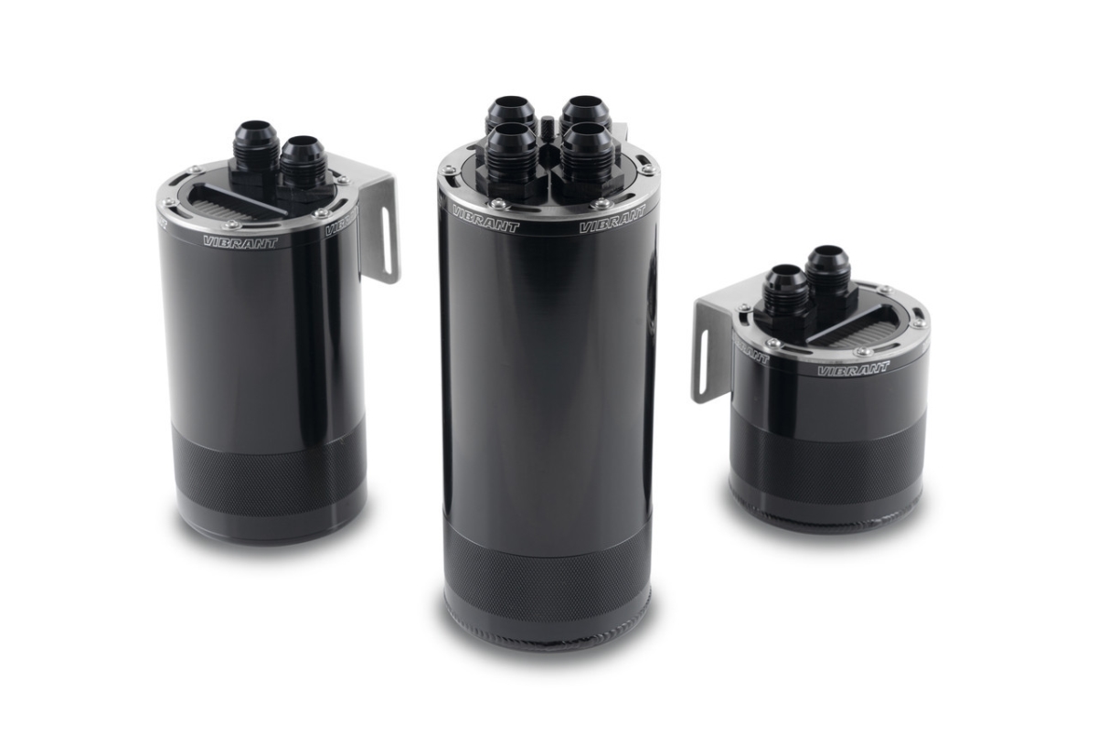 12761 Fuel Catch Can DropIn Baffle Assembly44 Black Anodized