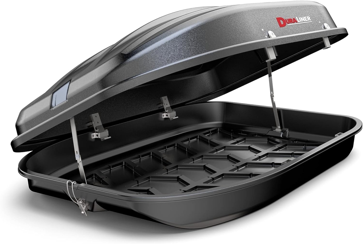 RT10D 10 cu. ft. Duraliner Rooftop Cargo Carrier Box, Black