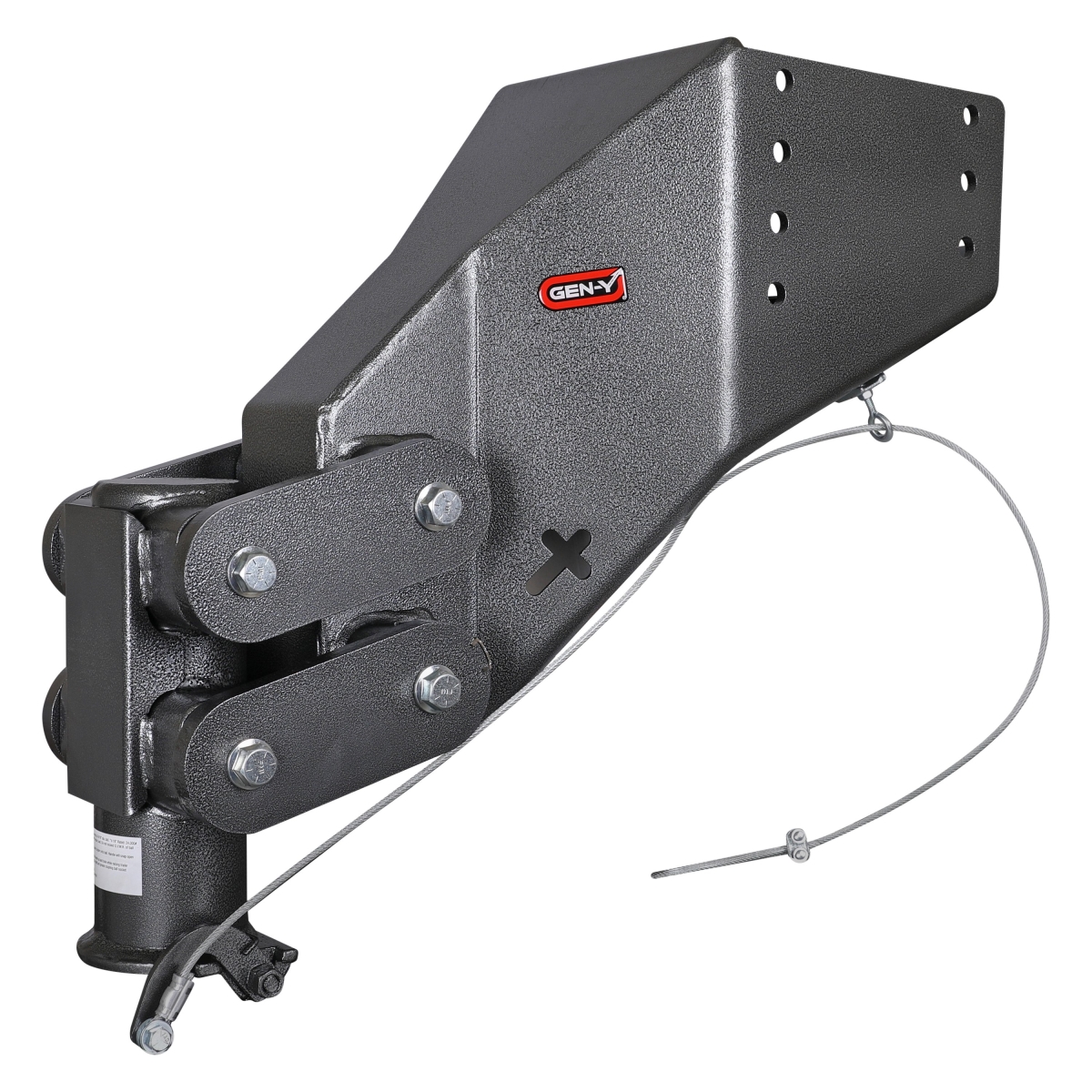 Gen-Y-Hitch Gen-Y Hitch Executive SnapLatch Rhino 5th Wheel Pin Box Replacement with Gooseneck 2-5/16" Coupler, 2.5K-4.5K Pin Weight, 30K Towing in Silver | Camping World
