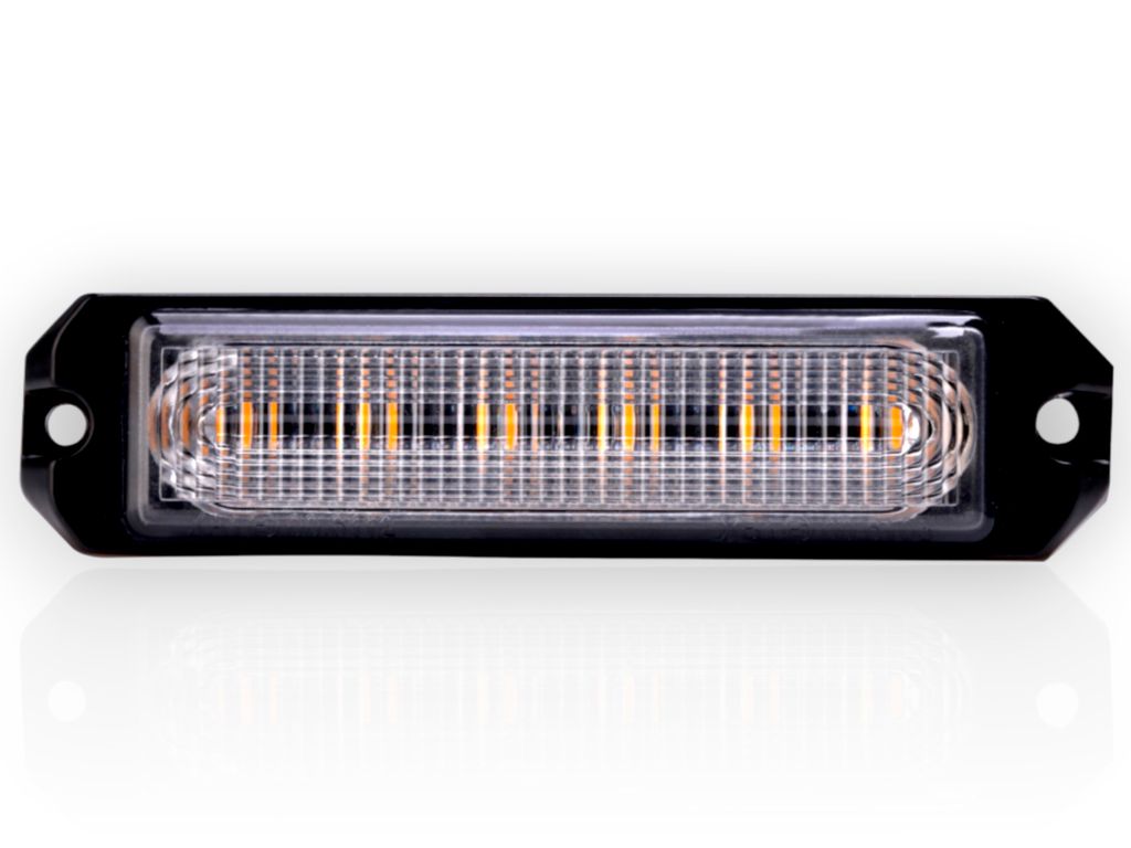 BB6110C Amber & Blue Built Bright Work Strobe Light Bar