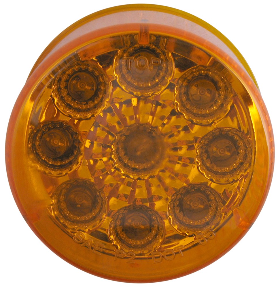 MCL50AB 2 in. Round LED Miroflex 9 Diode Side Marker Light, Amber