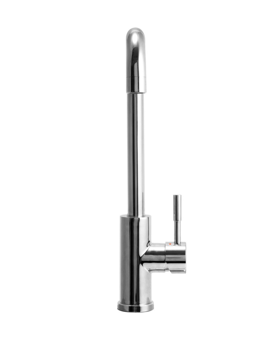 Picture of Dura Faucet FMK533LKCP RV Streamline Squared-Arc Single Handle Kitchen Sink Faucet - Chrome