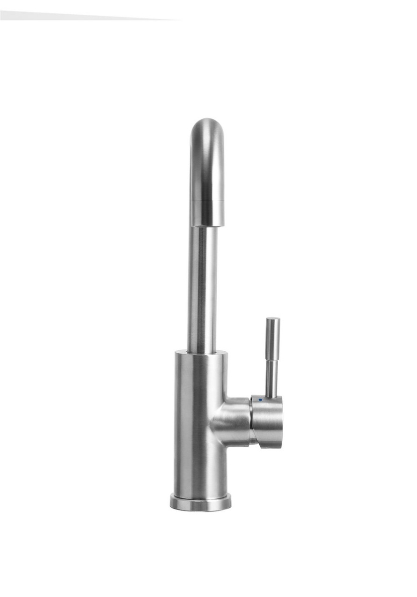 Picture of Dura Faucet FMK533LKSN RV Streamline Squared-Arc Single Handle Kitchen Sink Faucet - Brushed Satin Nickel