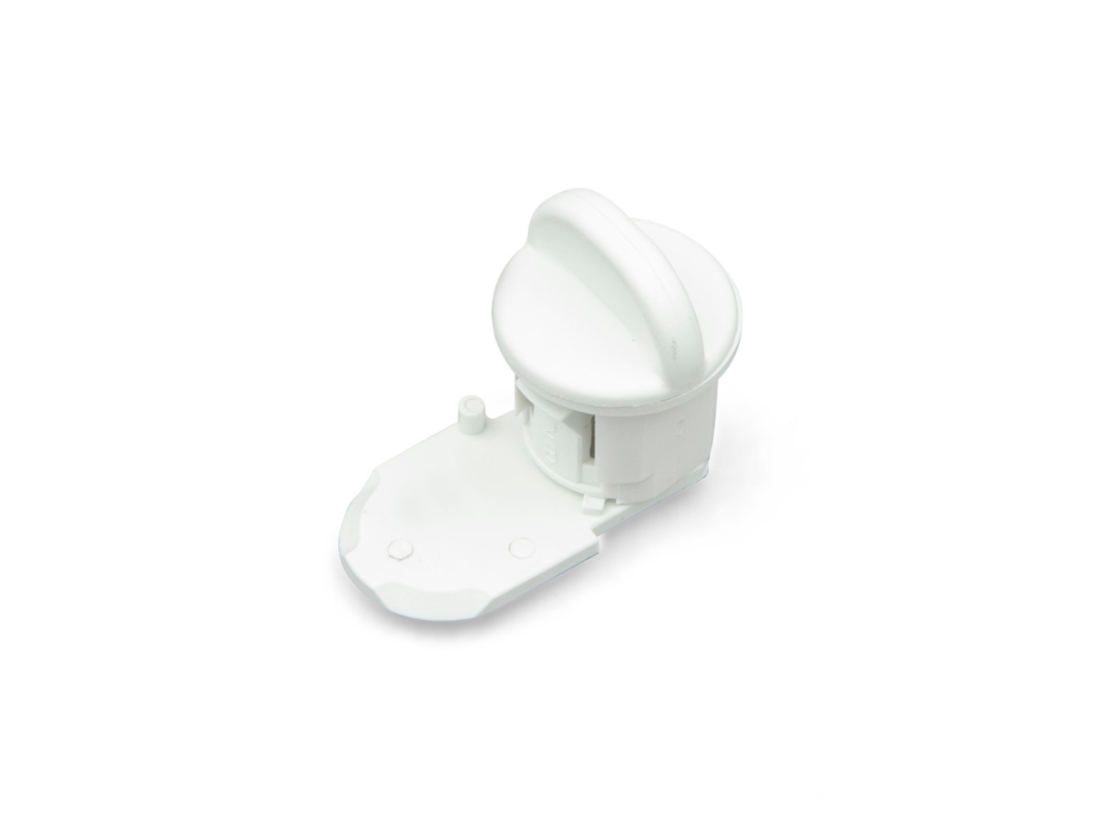 94156 Plastic Thumb Lock, Polar White