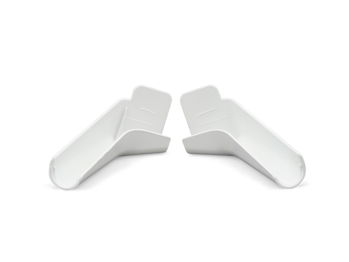 94173 Long Rain Gutter Spouts, Polar White