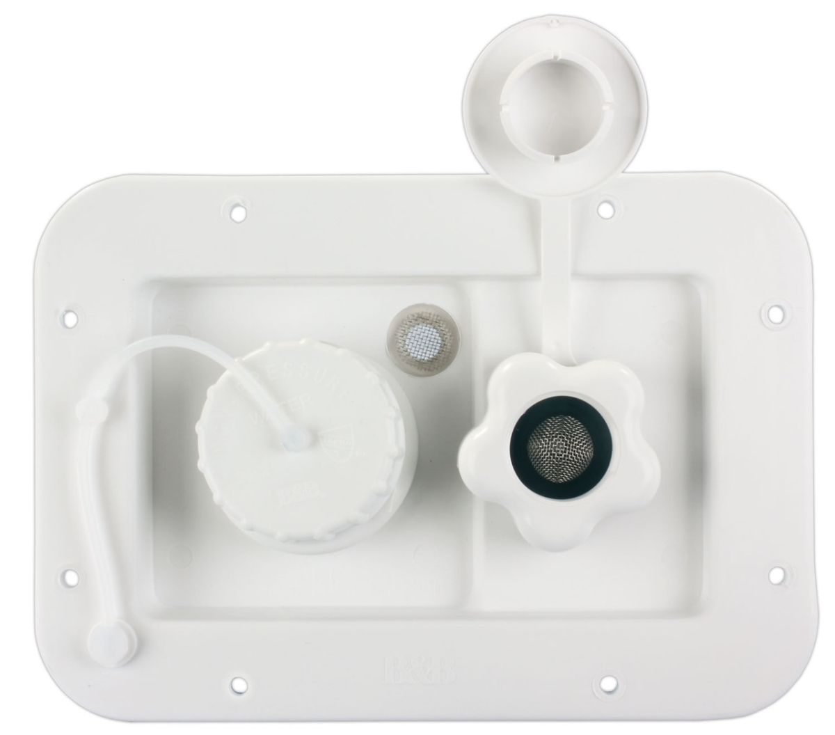 94222 City & Gravity Dish with Plastic CV, Polar White