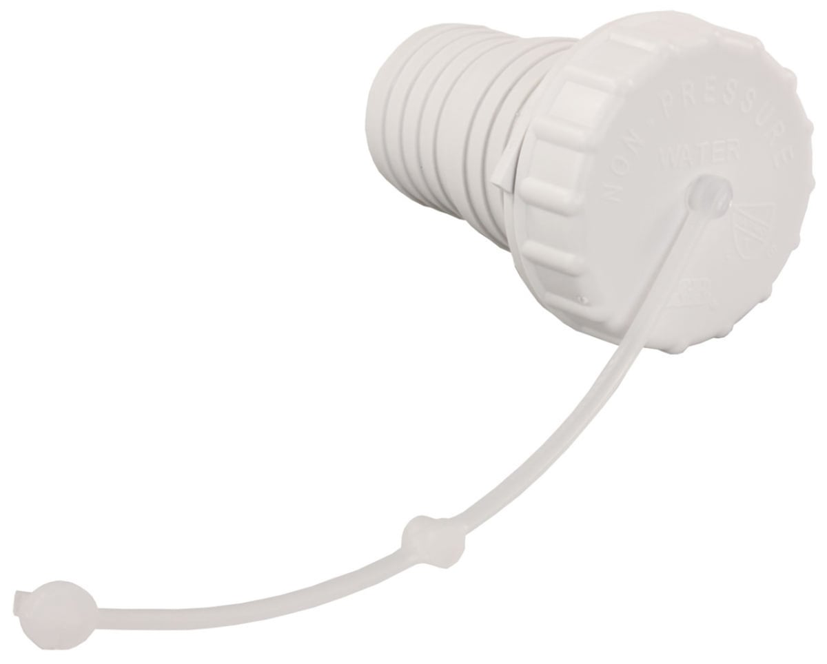 94245 Grav Fill Cap with Strap & Spout, Polar White