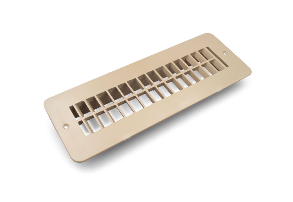 94258 2 x 10 in. Floor Register with No Damper, Tan
