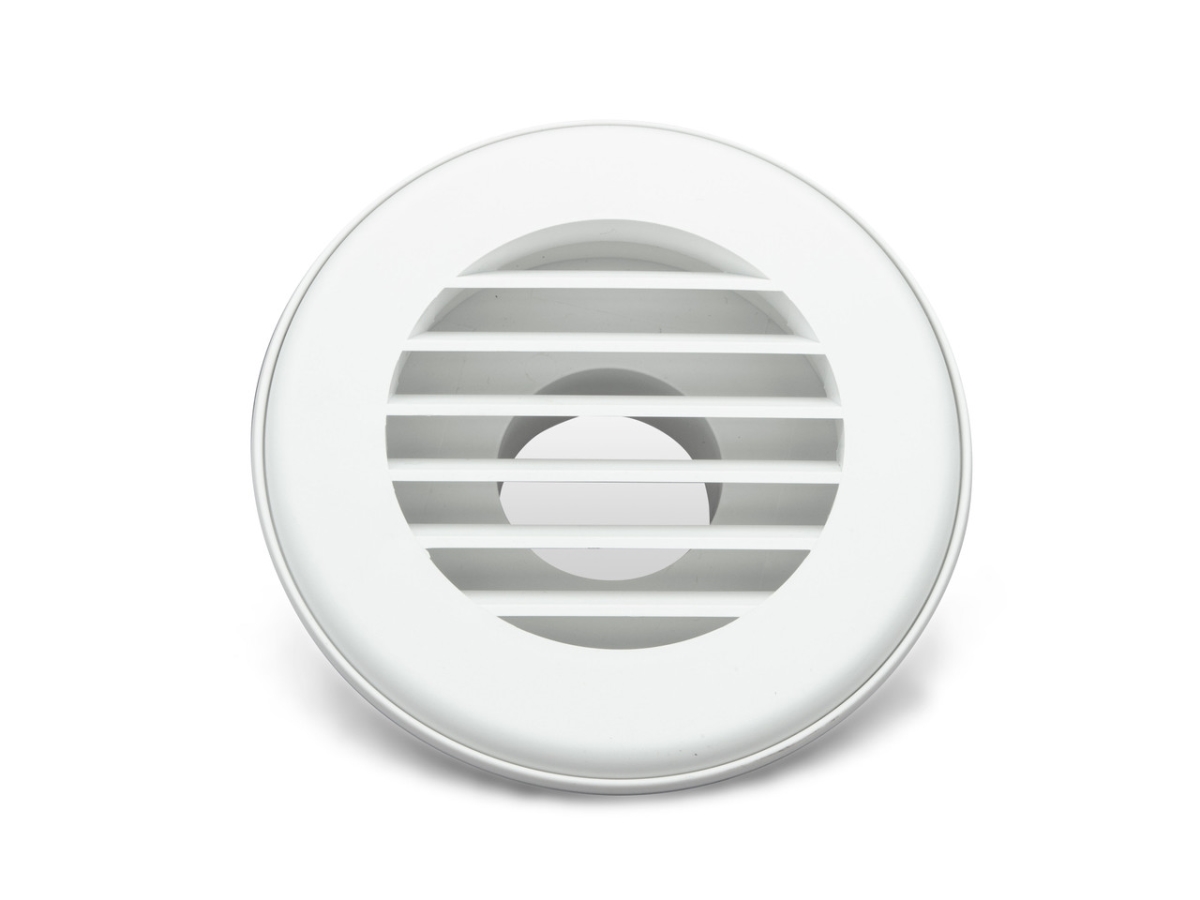 94261 2 in. Heat Vent with No Damper, Polar White