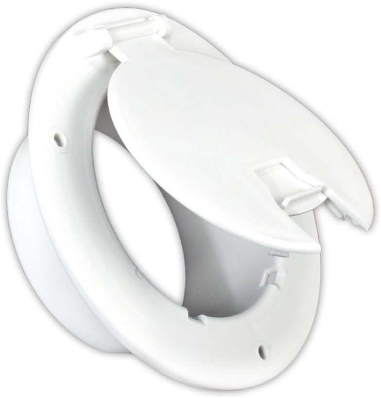94331 Deluxe Round Electric Hatch without Back, Polar White