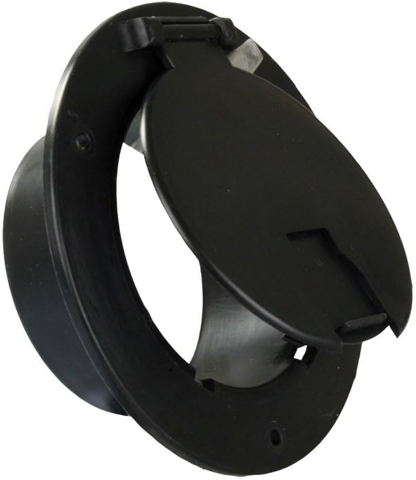 94332 Deluxe Round Electric Hatch without Back, Black