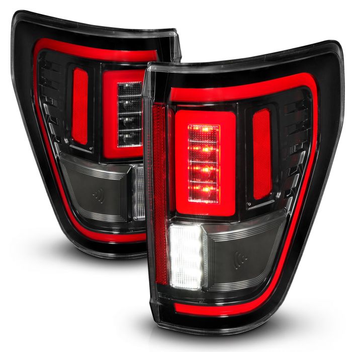 311473 Black & Red LED Tail Light for 2021-2023 Ford F150 Sequential